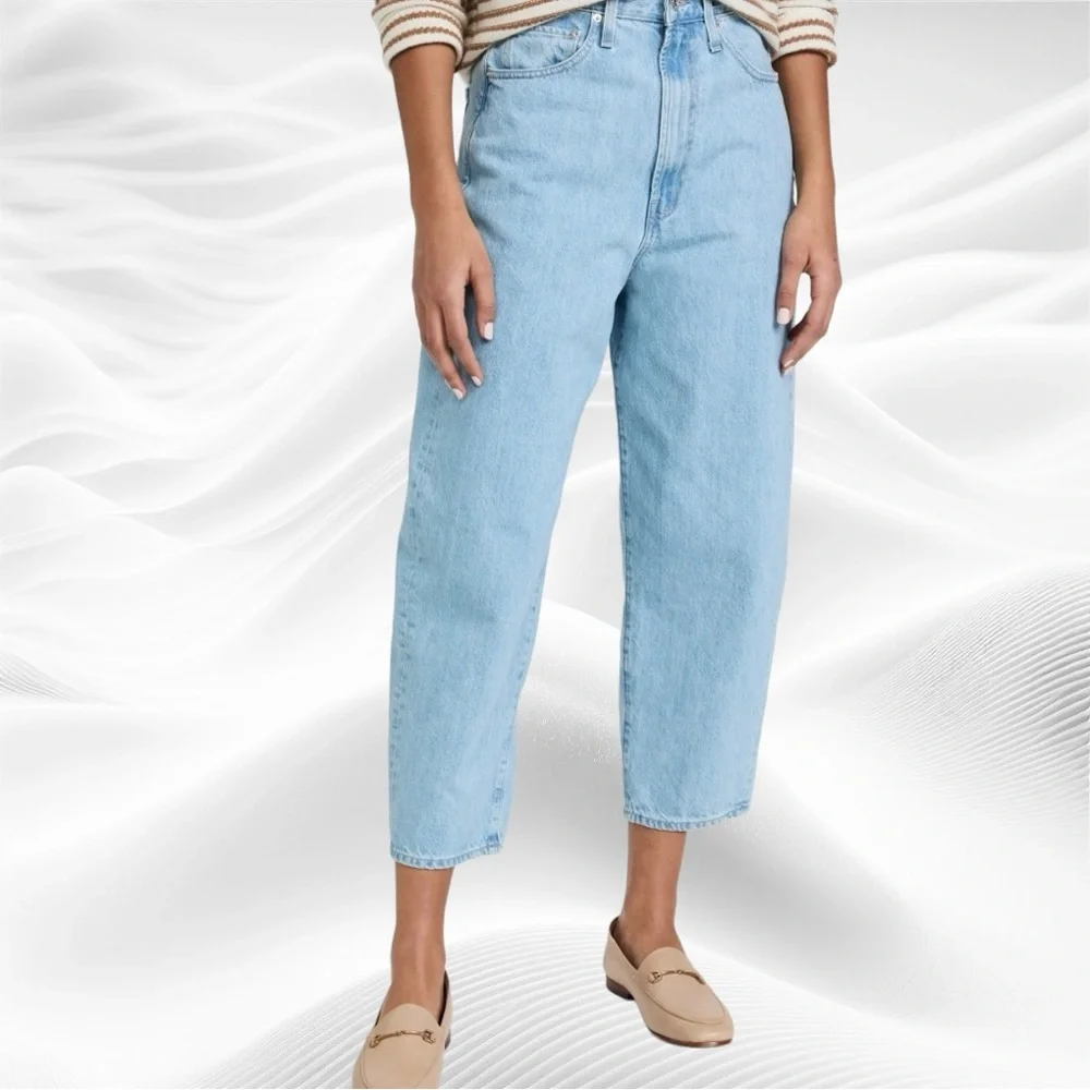 Edwin Dani Jeans‎ in Escape Blue  Cropped Wide Leg Size 28X25